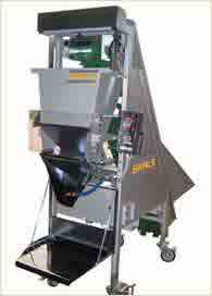 SKALS weigher front view. Both companies have single and double belt weighers.